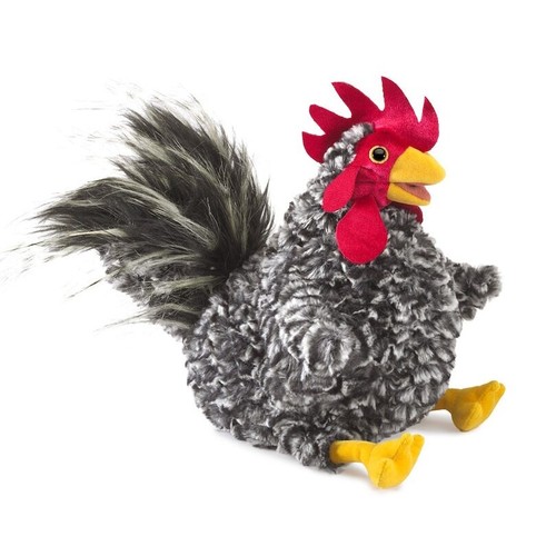 Folkmanis barred rock rooster - barred,