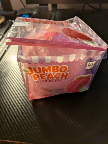Jumbo scented peach squishy - jumbo,