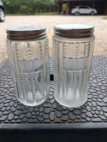 Hoosier cabinet spice jars - 2,