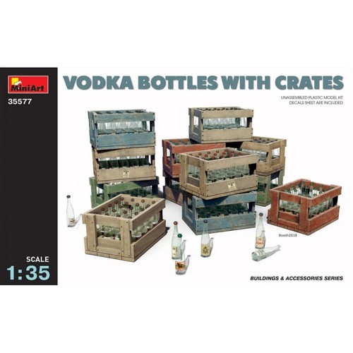 Mini art vodka bottles - vodka,