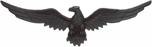 Cast iron eagle plaque garden - iron,