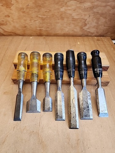 Vintage stanley wood chisels - vintage,