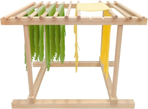 Wooden pasta drying rack with - wooden,