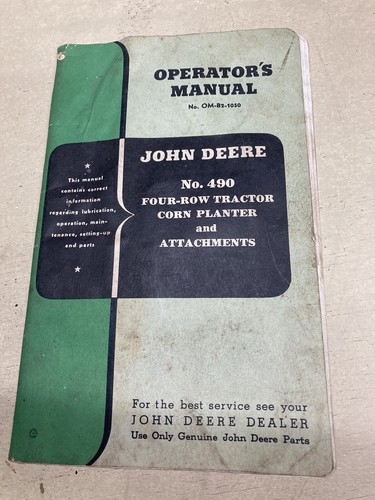 John deere 490 - four-row, corn
