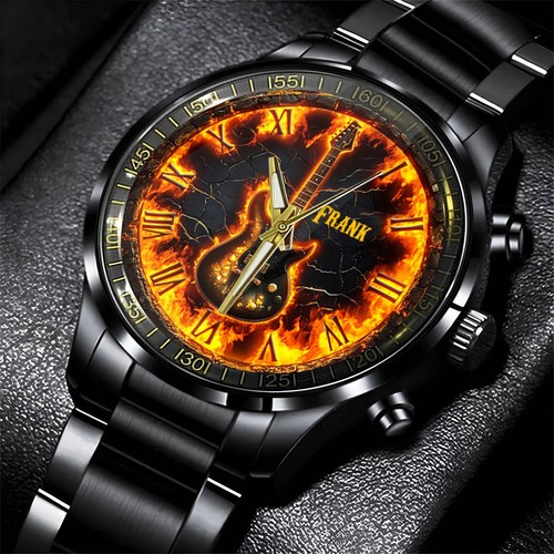 Fire guitar personalized - -,