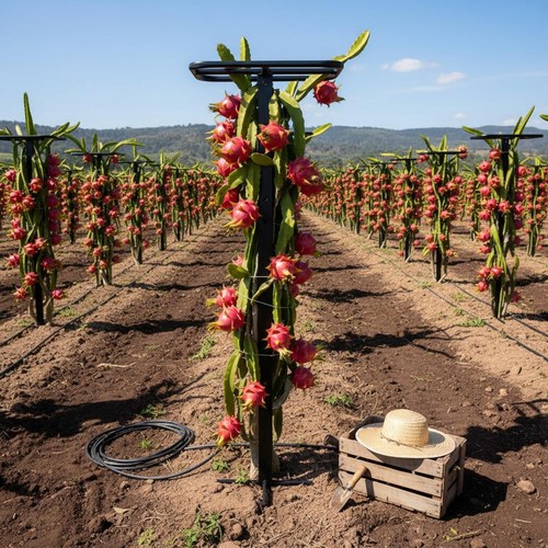 Dragon fruit trellis high - dragon,