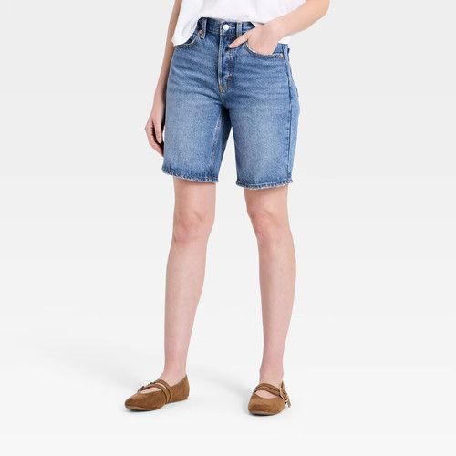 Women mid rise bermuda - mid-rise, jeans