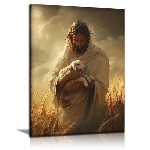 Framed jesus canvas - canvas, art