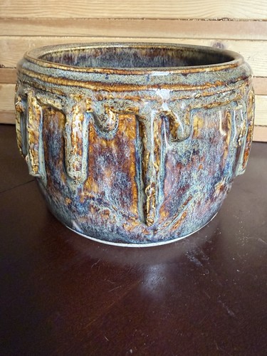 Vintage signed drip glaze - vintage,