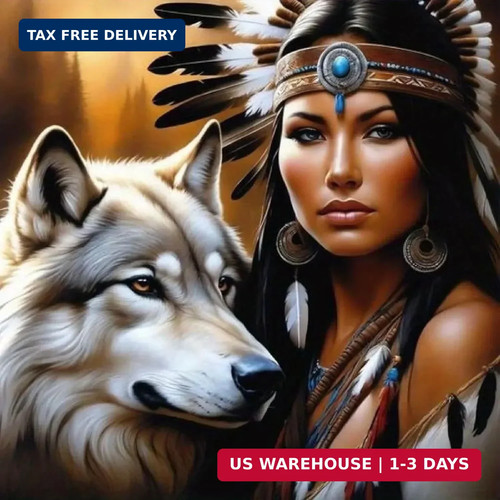 Wolf diamond art kits - wolf,