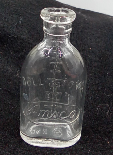 Amsco glass milk bottle - glass,