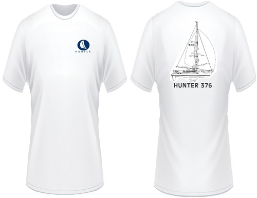 Hunter 376 sailboat - hunter, t-shirt
