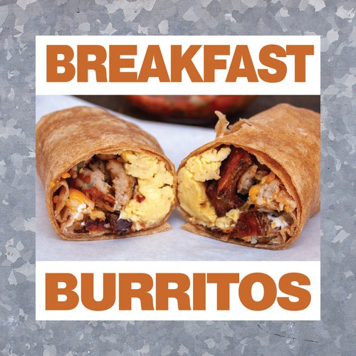 Breakfast burritos decal - burritos,