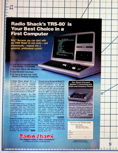 1983 radio shack trs - shack, model