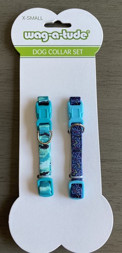 Wag tude collar set - collar, (1)blue