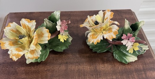 Pair capodimonte vintage - pair, (2)-