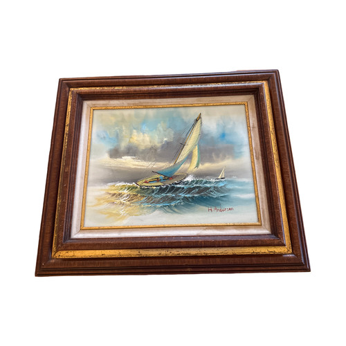 Anderson signed oil - h.,