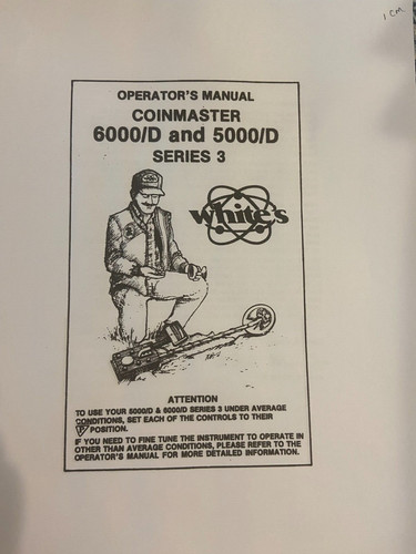 Whites coinmaster 6000 - 6000/d, &