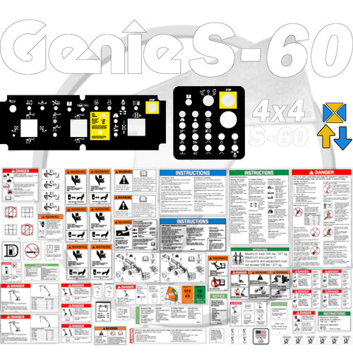Fits genie decal kit boom - genie,