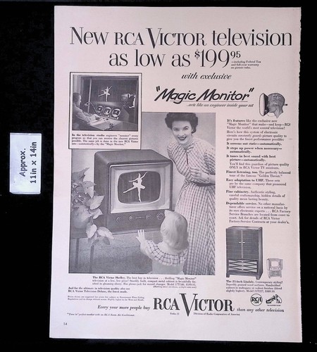 1952 rca victor new television - new,