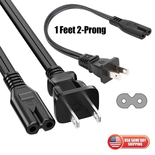 1ft 2prong iec c7 - 1-10,