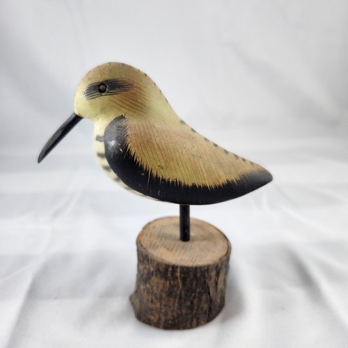 Hand carved wooden shore - wooden, bird
