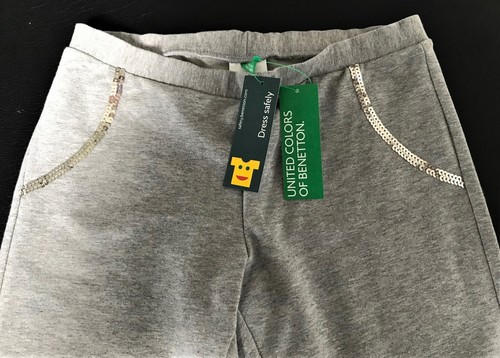 Benetton leggings gray nwt - benetton,
