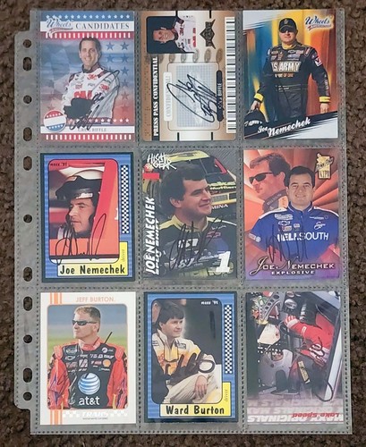 Set signed nascar cards - set, 9