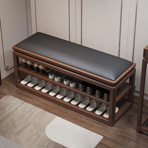 Entryway solid wood shoe - entryway,