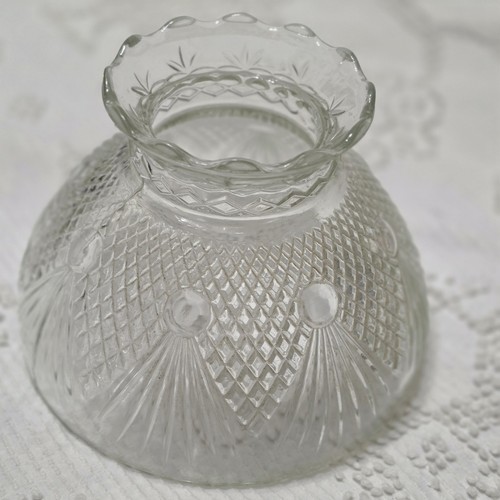 Vintage ruffle top cut crystal - vintage,