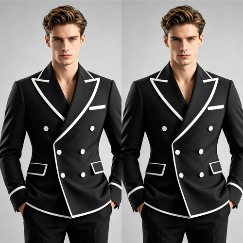 Black men suit wedding - men's,