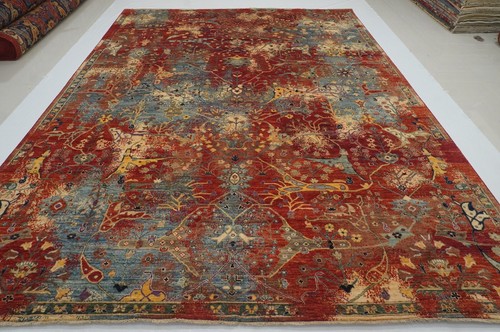 Red modern bidjar - 9,