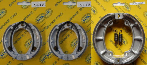 Front rear brake - front&rear, shoes+springs