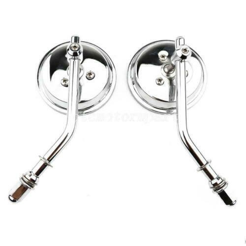 Motorcycle round mirrors - round, for