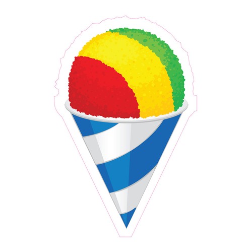 Food truck decals snow cone - decals,