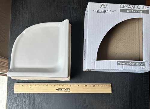Ceramic white corner wall - white,