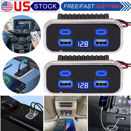 Car fast charger socket - charger, panel