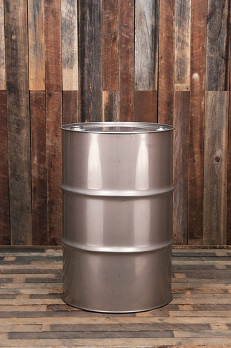 New gallon stainless drum - new,