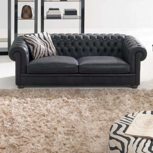 Vintage tufted leather - vintage,