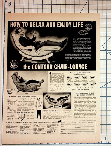 1950 contour chair lounge - contour, chair-lounge