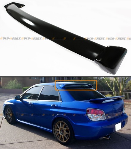 Glossy black sti style rear - black,