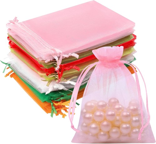 Pcs organza bags mix - pcs,