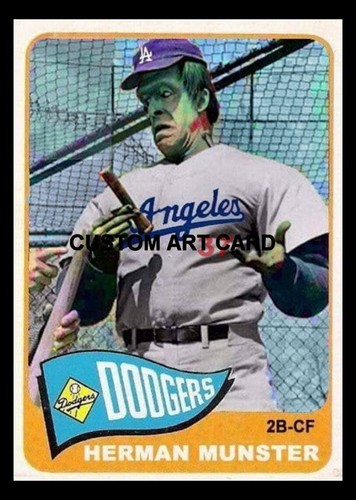 Herman munster dodgers art - herman,