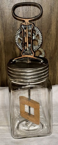 German hand crank glass - german, 2l