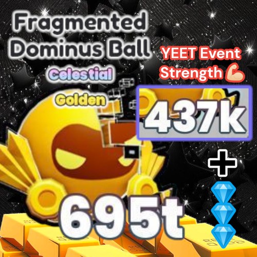 Golden fragmented dominus ball - golden,