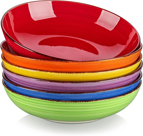 Pasta bowls set ceramic - set, of