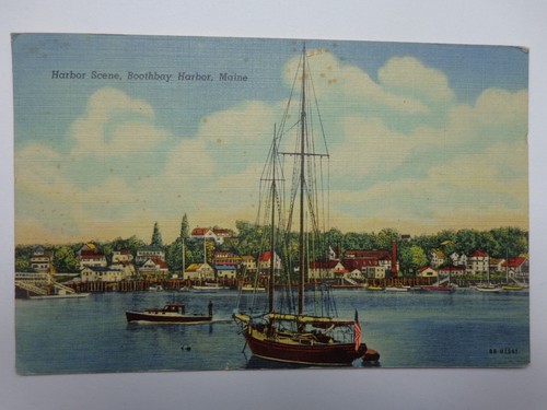 Harbor scene boothbay - boothbay,