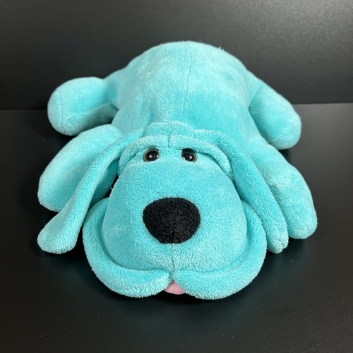 Plush blue puppy dog - puppy, 14”