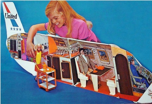 Barbie airplane - barbie, toy)