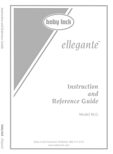 Baby lock ellegante blg sewing - lock,